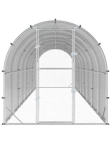 Pollaio Argento 800 x 200 x 200 cm Acciaio zincato