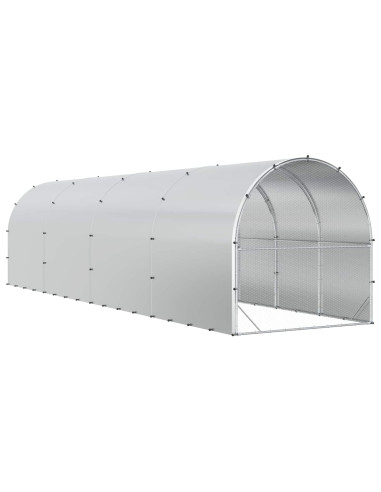 Pollaio Argento 800 x 200 x 200 cm Acciaio zincato