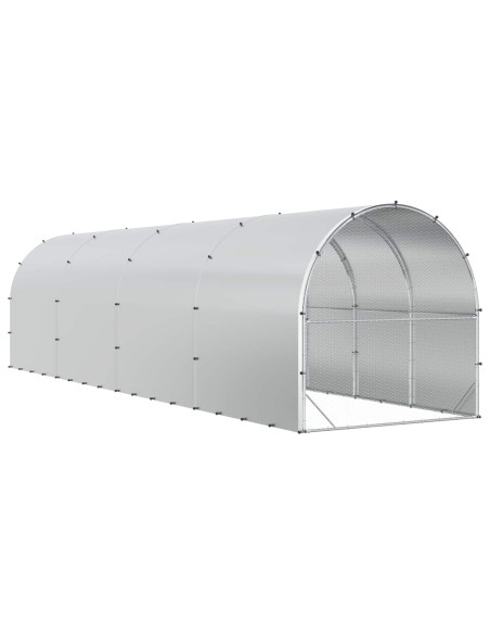 Pollaio Argento 800 x 200 x 200 cm Acciaio zincato