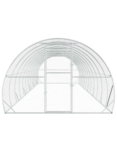 Pollaio Argento 1200 x 300 x 200 cm Acciaio zincato