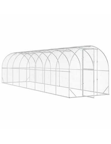 Pollaio Argento 800 x 200 x 200 cm Acciaio zincato