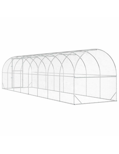 Pollaio Argento 800 x 200 x 200 cm Acciaio zincato