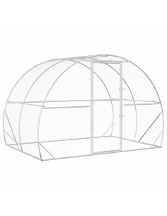 Pollaio Argento 200 x 300 x 200 cm Acciaio zincato
