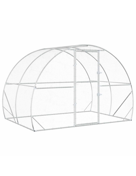 Pollaio Argento 200 x 300 x 200 cm Acciaio zincato