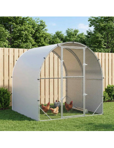 Pollaio Argento 200 x 200 x 200 cm Acciaio zincato