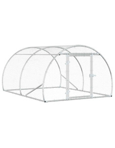Pollaio Argento 200 x 150 x 100 cm Acciaio zincato