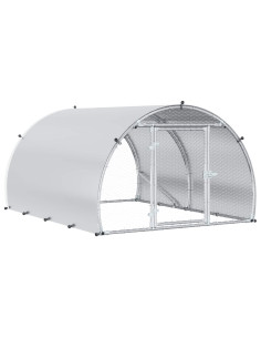 Pollaio Argento 200 x 150 x 100 cm Acciaio zincato