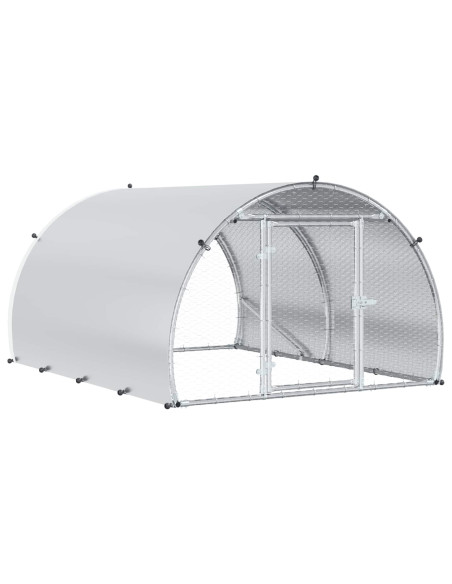 Pollaio Argento 200 x 150 x 100 cm Acciaio zincato
