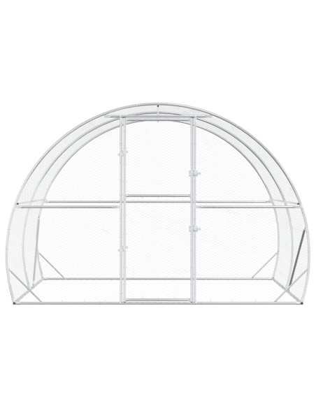Pollaio Argento 200 x 300 x 200 cm Acciaio zincato
