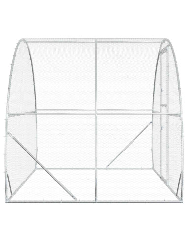 Pollaio Argento 200 x 300 x 200 cm Acciaio zincato