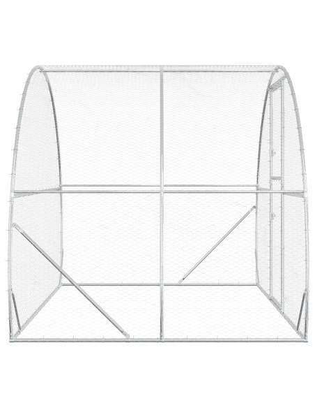 Pollaio Argento 200 x 300 x 200 cm Acciaio zincato