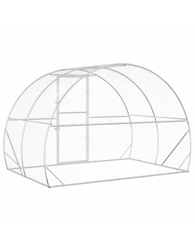 Pollaio Argento 200 x 300 x 200 cm Acciaio zincato
