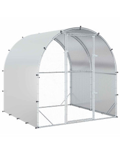 Pollaio Argento 200 x 200 x 200 cm Acciaio zincato 2