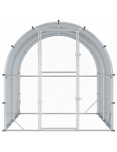 Pollaio Argento 200 x 200 x 200 cm Acciaio zincato
