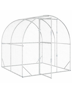 Pollaio Argento 200 x 200 x 200 cm Acciaio zincato 2