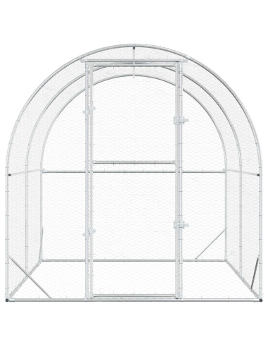 Pollaio Argento 200 x 200 x 200 cm Acciaio zincato