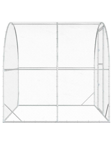 Pollaio Argento 200 x 200 x 200 cm Acciaio zincato