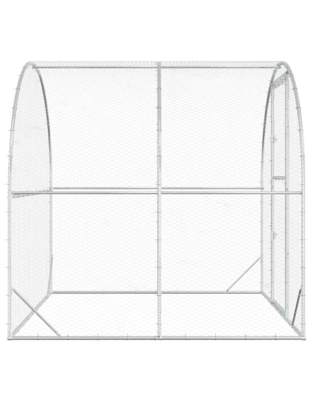 Pollaio Argento 200 x 200 x 200 cm Acciaio zincato