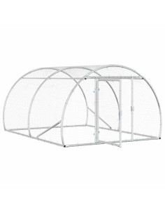 Pollaio Argento 200 x 150 x 100 cm Acciaio zincato 2