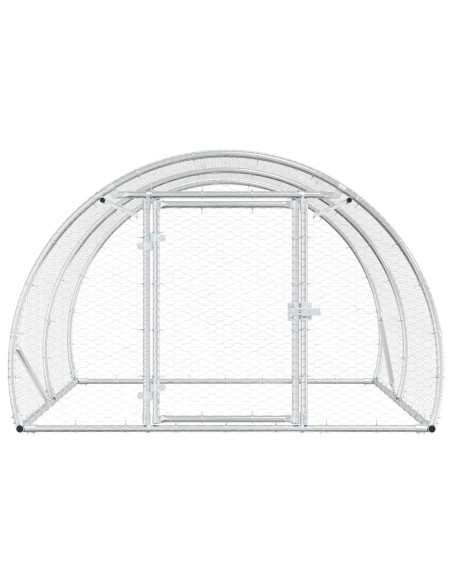 Pollaio Argento 200 x 150 x 100 cm Acciaio zincato