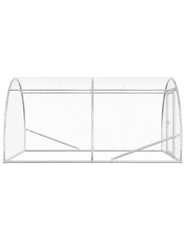 Pollaio Argento 200 x 150 x 100 cm Acciaio zincato