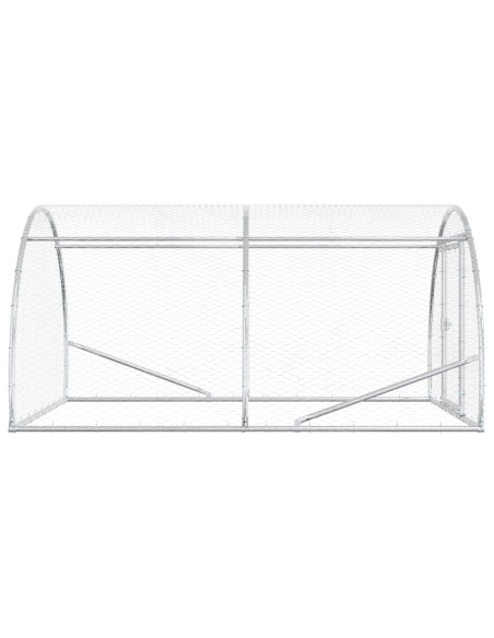 Pollaio Argento 200 x 150 x 100 cm Acciaio zincato