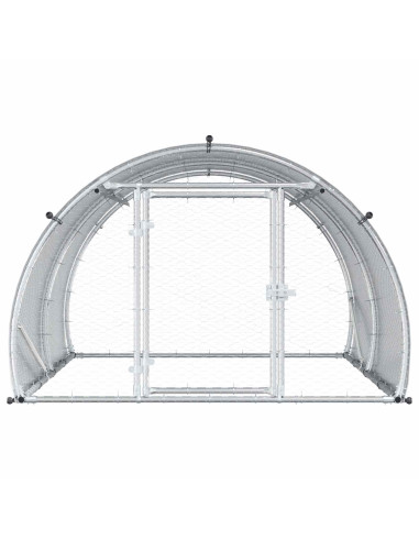 Pollaio Argento 200 x 150 x 100 cm Acciaio zincato