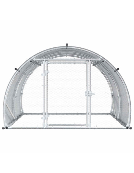 Pollaio Argento 200 x 150 x 100 cm Acciaio zincato