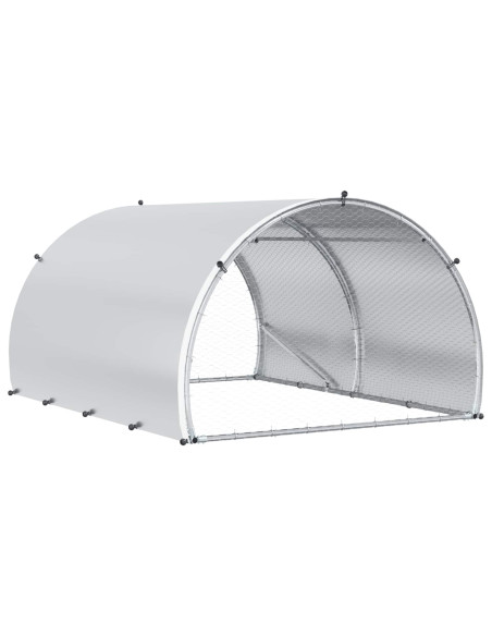 Pollaio Argento 200 x 150 x 100 cm Acciaio zincato