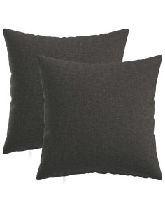 Federa 2 pcs HEERLEN Grigio Scuro 40 x 40 cm