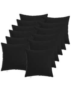 Federa 12 pcs HEERLEN Nero 40 x 40 cm
