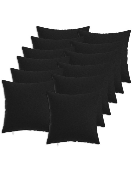 Federa 12 pcs HEERLEN Nero 40 x 40 cm