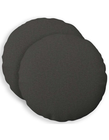 Federa 2 pcs HEERLEN Grigio Scuro Ø 40 cm