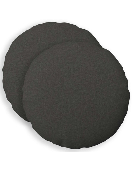 Federa 2 pcs HEERLEN Grigio Scuro Ø 40 cm