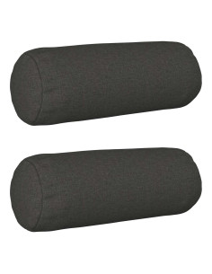 Federa 2 pcs HEERLEN Grigio Scuro Ø 15 x 40 cm