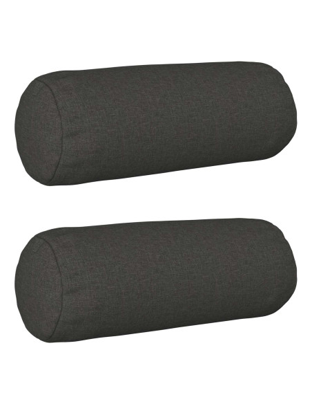 Federa 2 pcs HEERLEN Grigio Scuro Ø 15 x 40 cm
