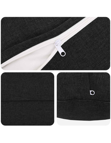 Federa 2 pcs HEERLEN Nero Ø 40 cm
