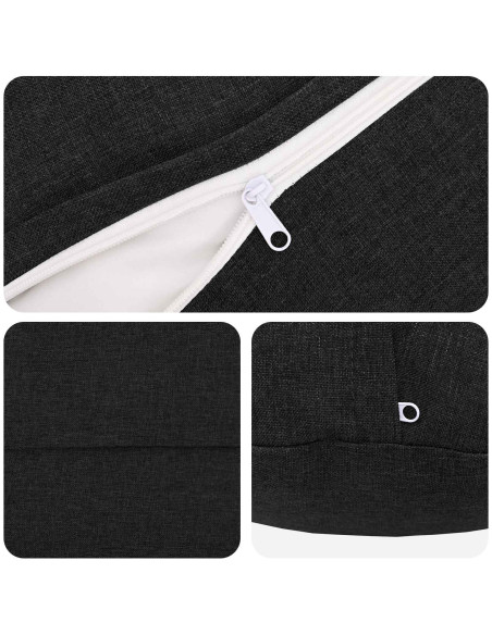 Federa 2 pcs HEERLEN Nero Ø 40 cm