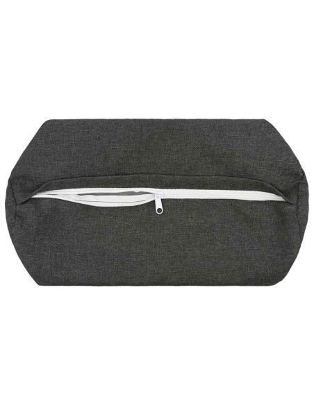 Federa 2 pcs HEERLEN Grigio Scuro Ø 15 x 40 cm