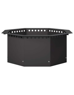 Anello per Focolare Nero 60 x 60 x 25 cm Acciaio 2