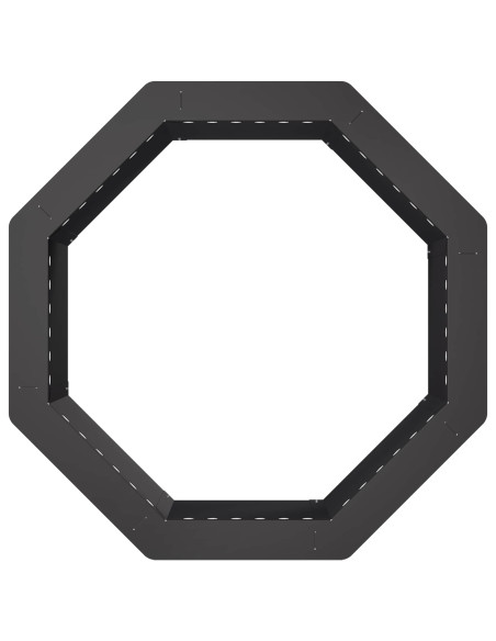 Anello per Focolare Nero 60 x 60 x 25 cm Acciaio