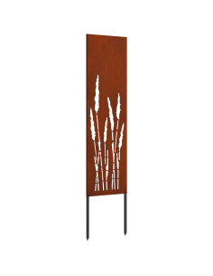 Schermo per privacy in giardino Traforo Ruggine 32 x 140 cm 2