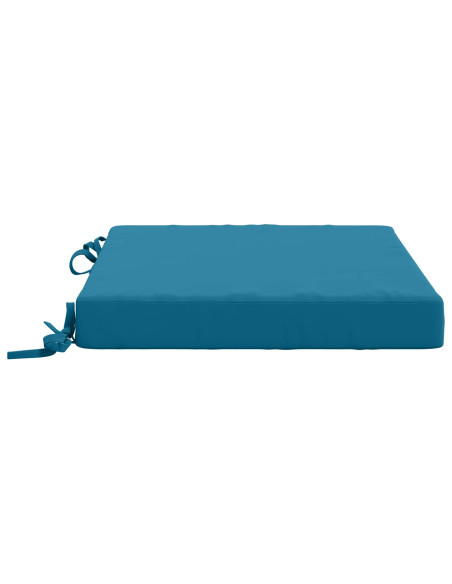 Cuscini per Sedia in 4 Pezzi SOEST 4 pz 100% Poliestere Azzurro