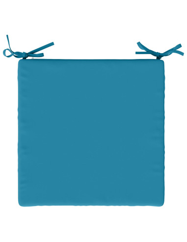 Cuscini per Sedia in 4 Pezzi SOEST 4 pz 100% Poliestere Azzurro