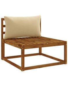 Cuscino per Schiena a 1 Pezzo PUTTEN 100% Poliestere Beige 2