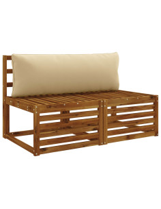 Cuscino per Schiena a 1 Pezzo PUTTEN 100% Poliestere Beige 2