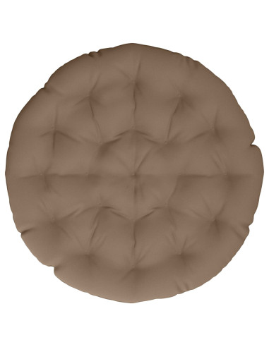 Cuscino per Sedia Papasan VIANEN 100% Poliestere Tortora