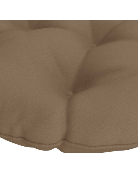 Cuscino per Sedia Papasan VIANEN 100% Poliestere Tortora