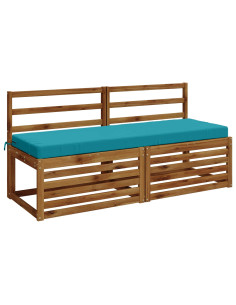 Cuscini per Panchina a 2 Pezzi SOEST 2 pz 100% Poliestere 2