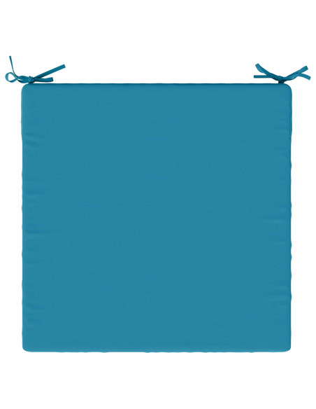 Cuscini per Sedia in 4 Pezzi SOEST 4 pz 100% Poliestere Azzurro